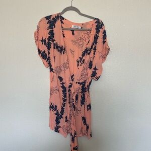 Fighting Eel Romper Kiwi Plumeria Lei